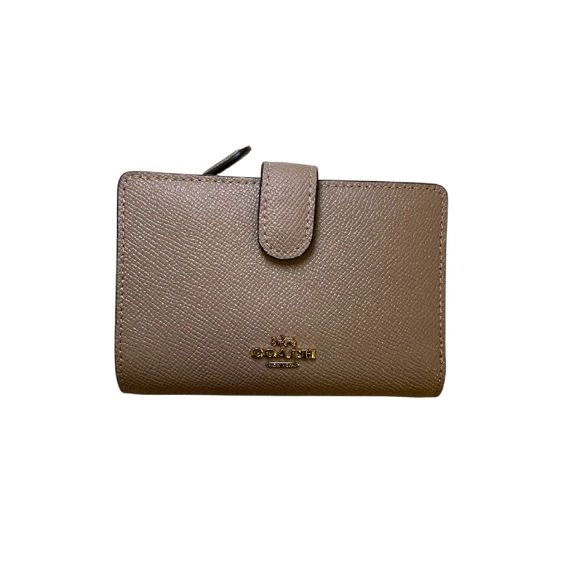 Wallet Designer By Coach In Tan, Size:Small