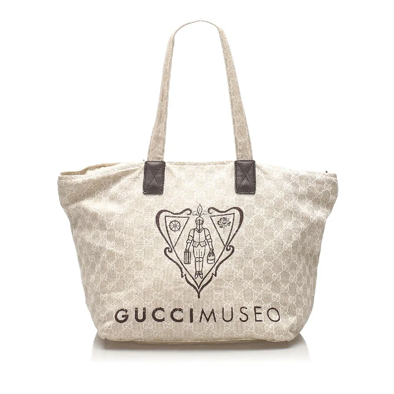 Gucci GG Canvas Museo Tote Bag (SHG-10950)