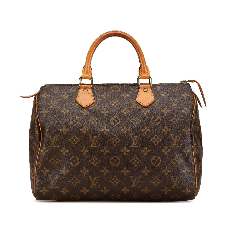 Brown Louis Vuitton Monogram Speedy 30 Boston Bag