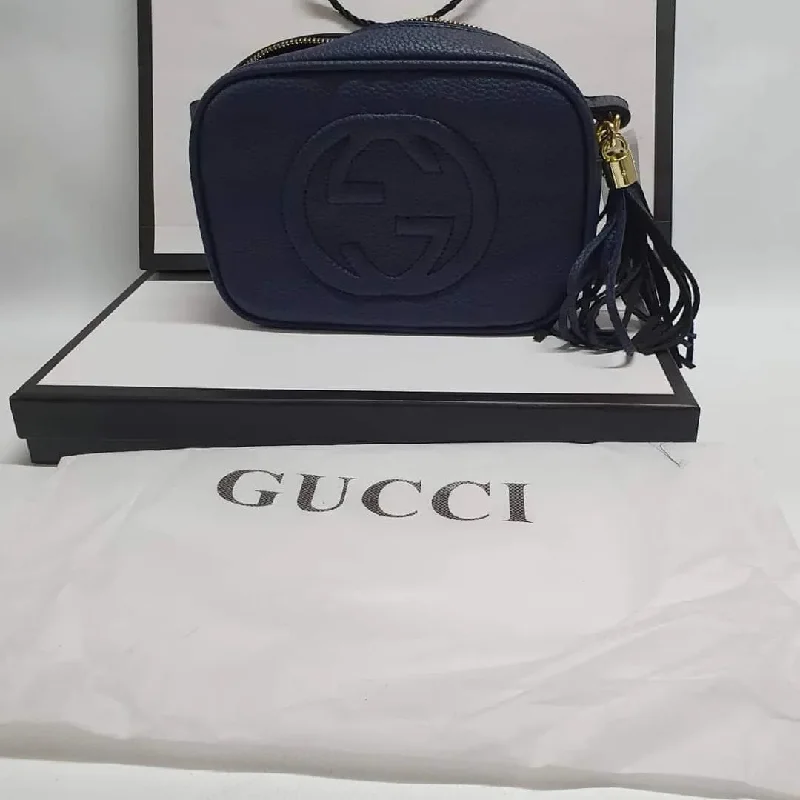 Gucci  Soho Disco Handbag (navy blue)