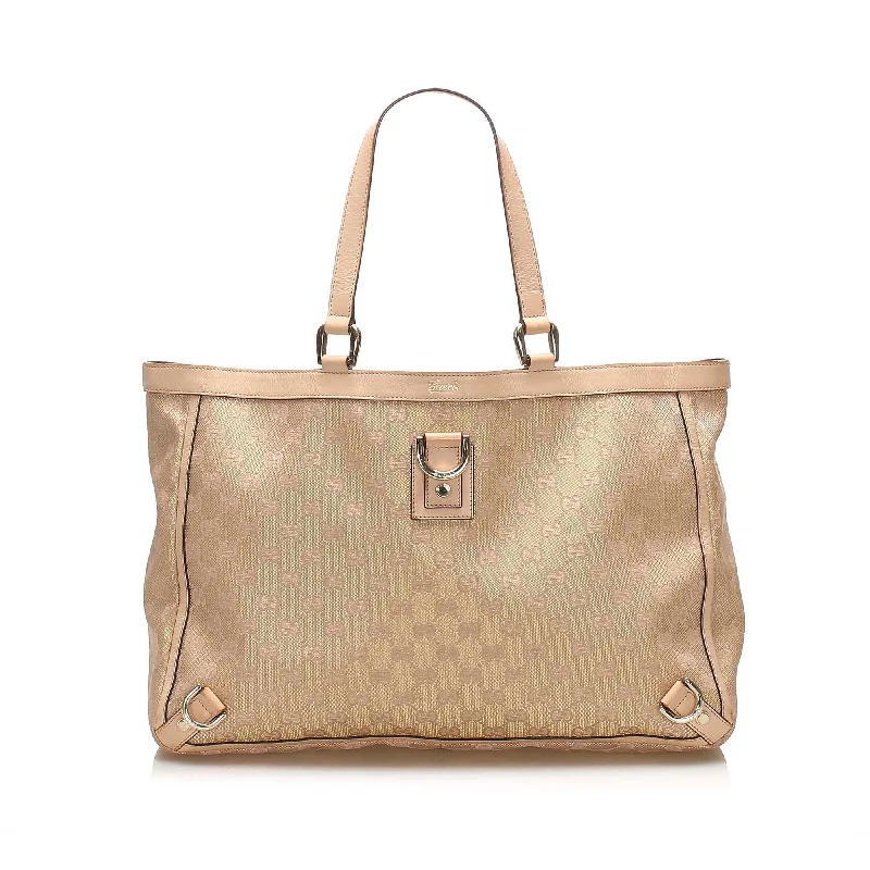 Gucci GG Canvas Abbey D Ring Tote Bag (SHG-11880)