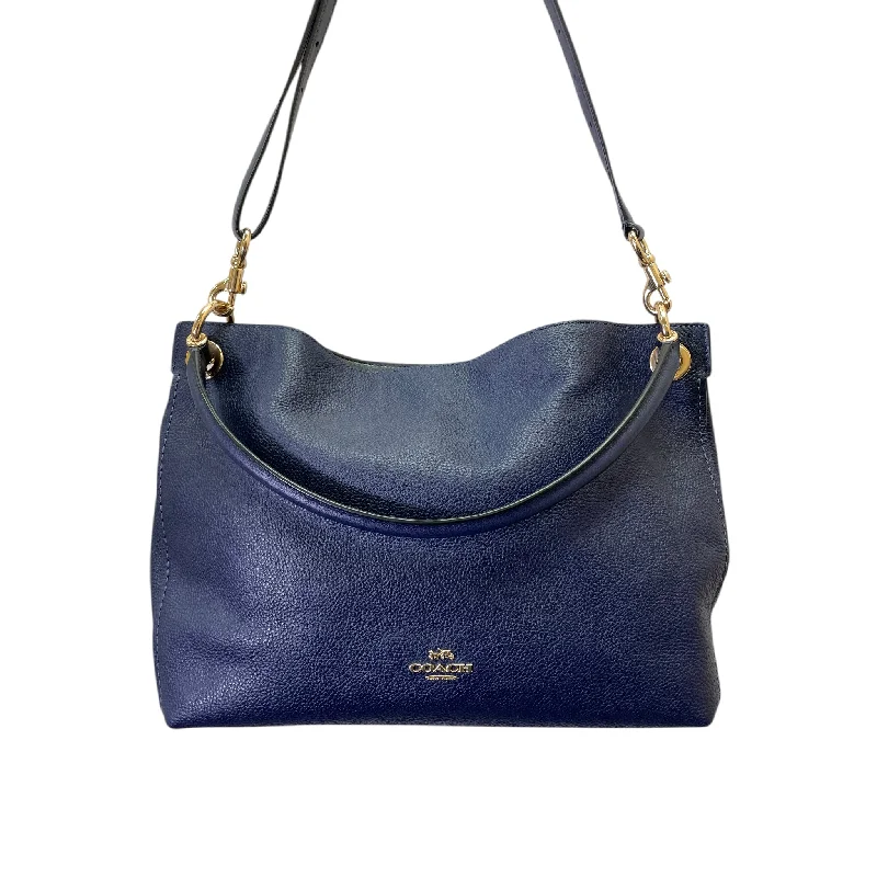 Handbag Designer By Coach In Blue, Size:Large