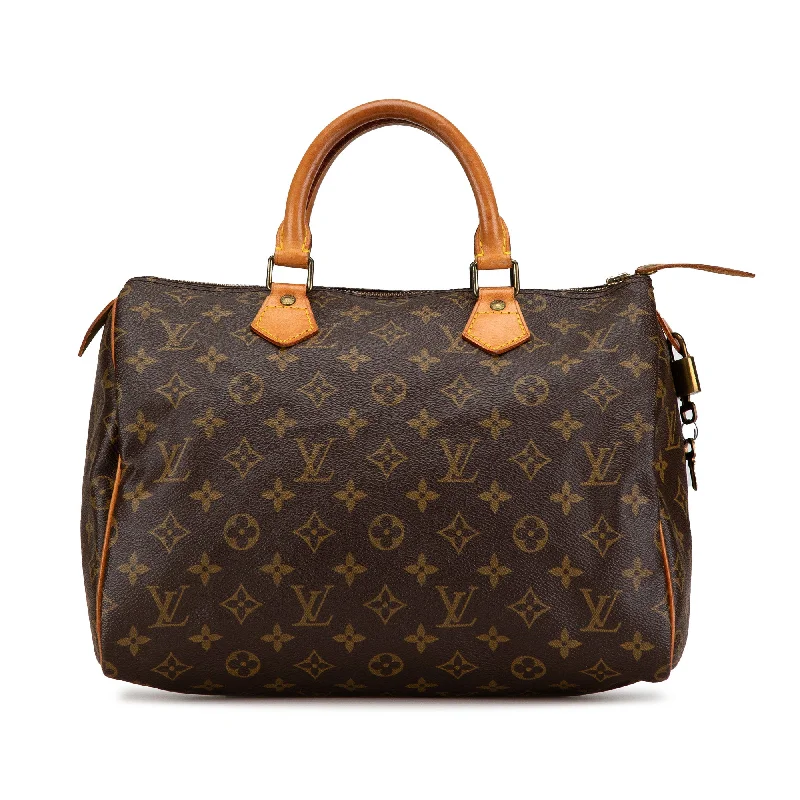 Brown Louis Vuitton Monogram Speedy 30 Boston Bag