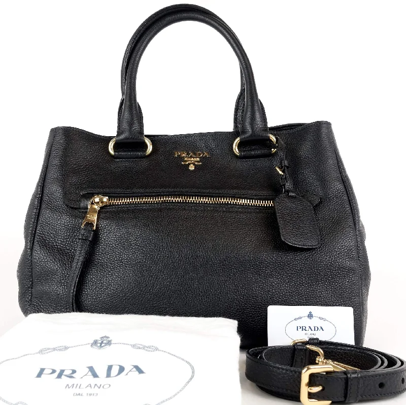 Vitello Daino Leather Tote Bag