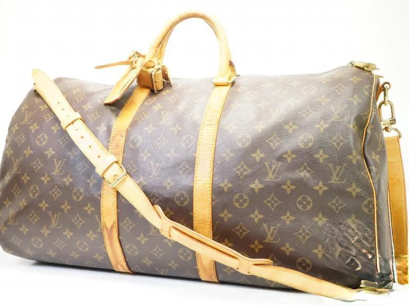 Authentic Pre-owned Louis Vuitton Monogram Keepall Bandouliere 55 Traveling Bag Duffle M41414 182019