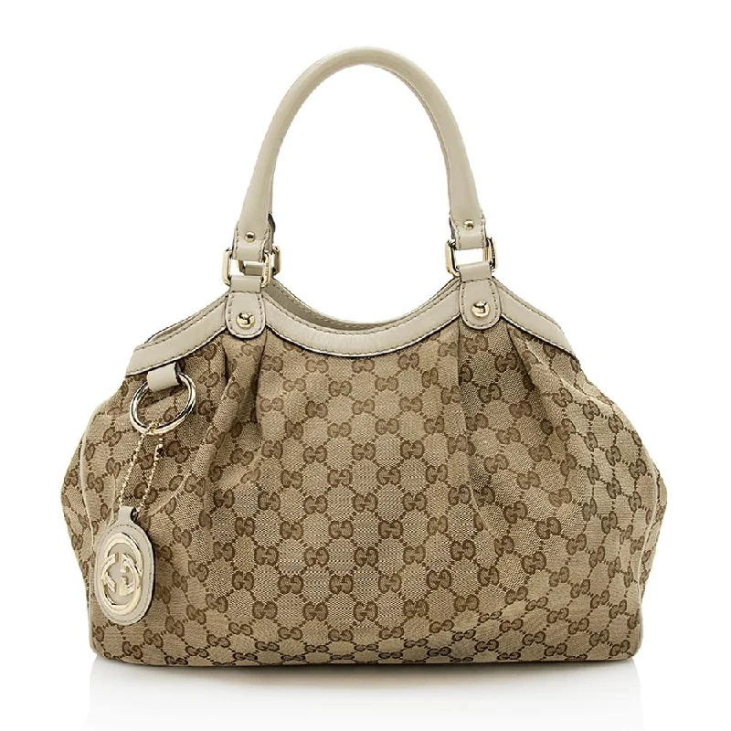 Gucci GG Canvas Sukey Medium Tote (SHF-12411)