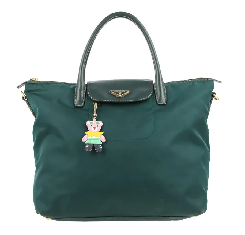 Prada Bag Tessuto Green Nylon Tote