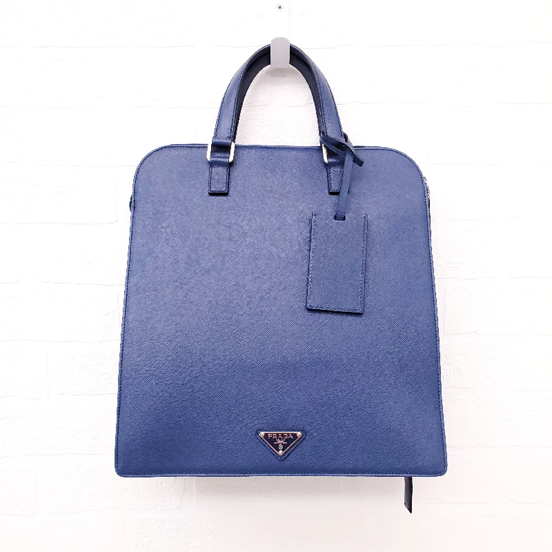 PRADA BLUE LEATHER BAG