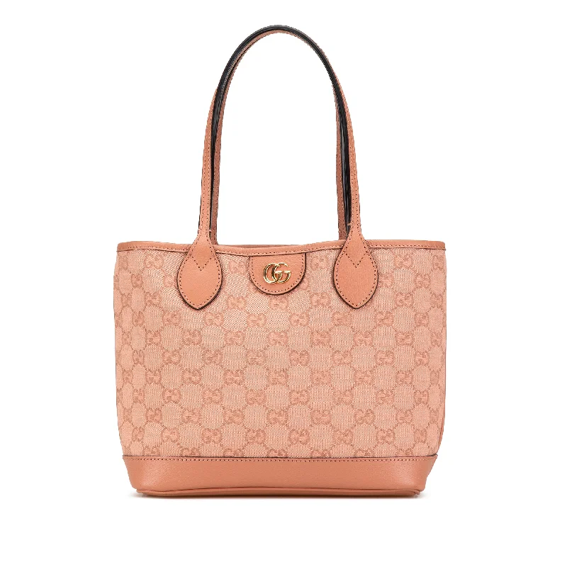 Pink Gucci Small GG Canvas Ophidia Tote