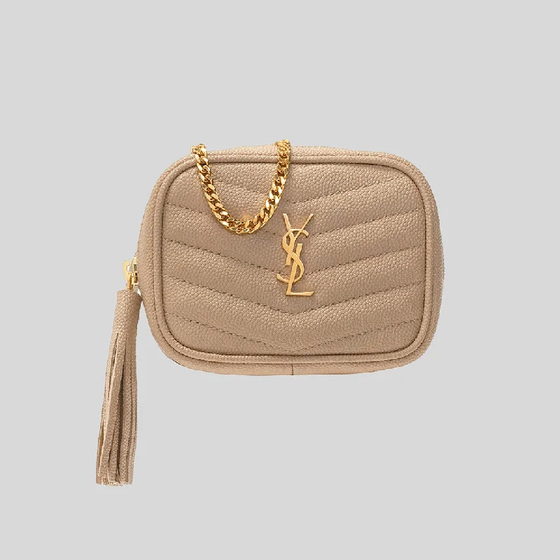 SAINT LAURENT YSL Lou Baby Shoulder Bag Beige 6350881GF01