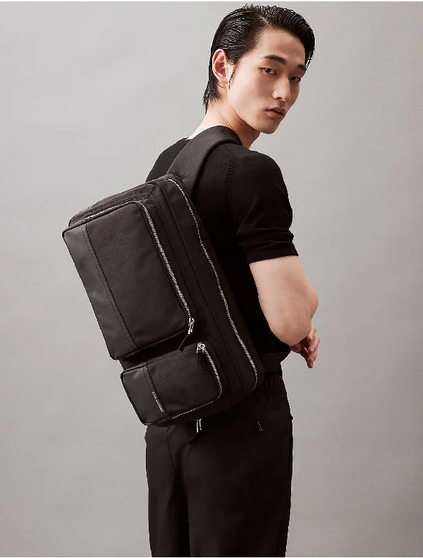 Men's Utility Oversized Sling Bag - Black