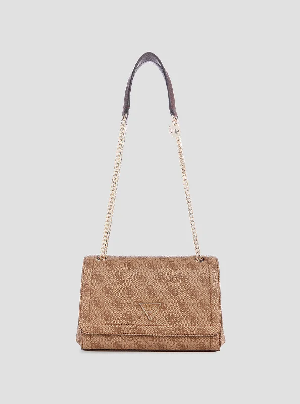 Brown Logo Noelle Crossbody Bag