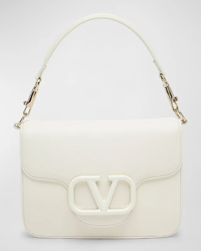 Loco VLOGO Flap Leather Shoulder Bag