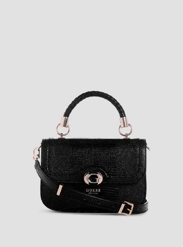 Black Orlina Top Handle Bag