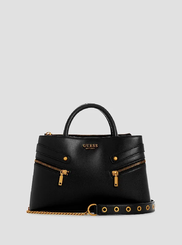 Black Trissa Girlfriend Satchel Bag