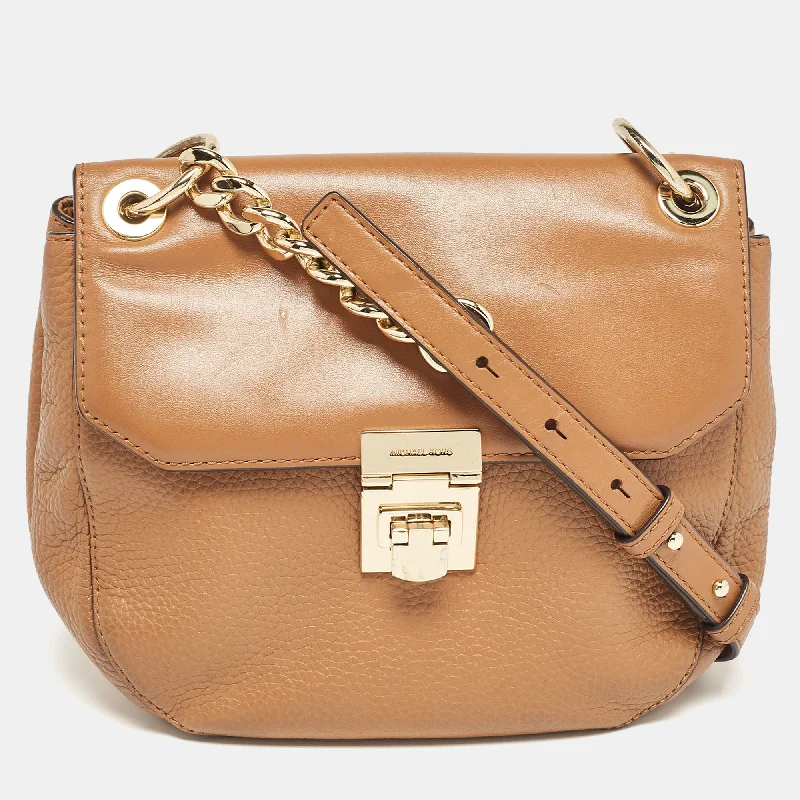 Brown Leather Cecelia Crossbody Bag