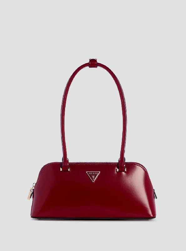 Red Arnela Shoulder Satchel Bag