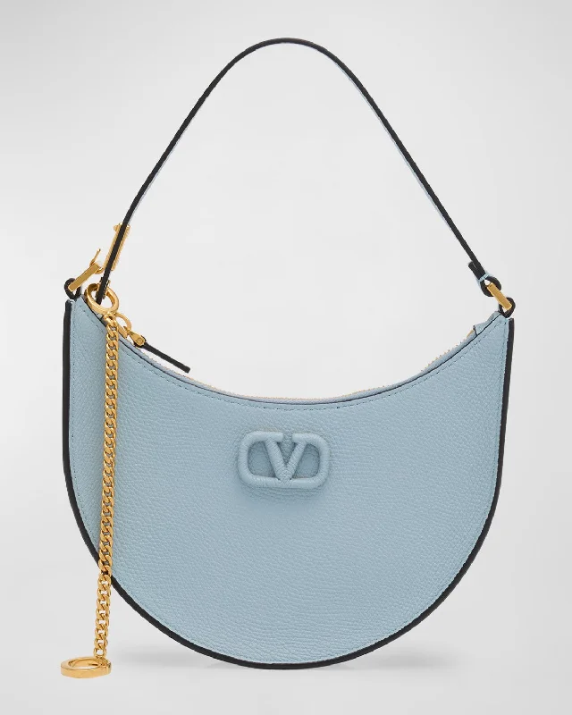 VLOGO Mini Leather Hobo Bag