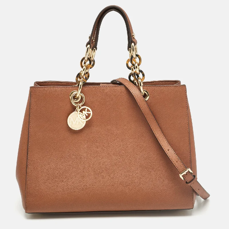 Brown Leather Large Cynthia Tote