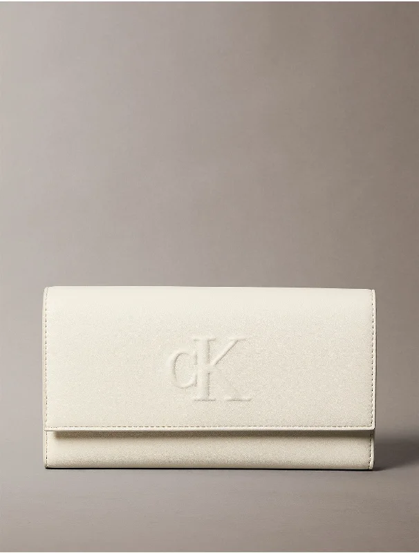 Women's Sculpted Impression Wallet - White