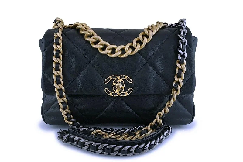 Chanel 19 Large Quilted Goatskin Flap Bag