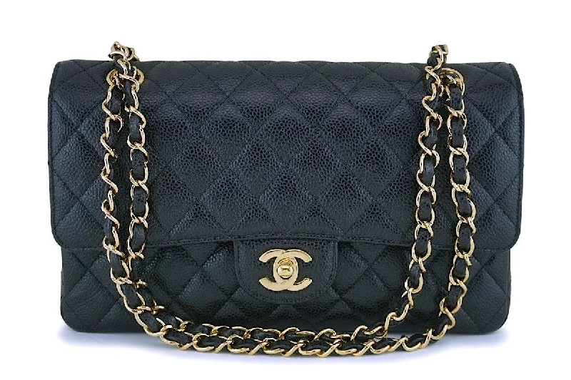 Chanel Black Caviar Medium Classic Double Flap Bag GHW