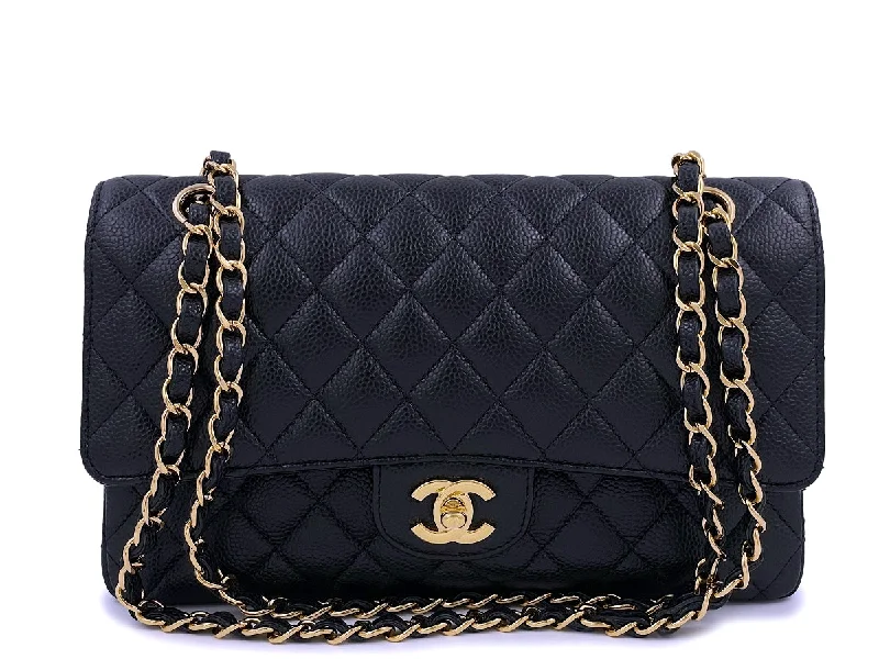 Chanel Black Caviar Medium Classic Double Flap Bag GHW