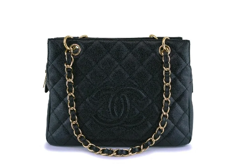 Chanel Black Caviar Petite Timeless Tote PTT Bag GHW