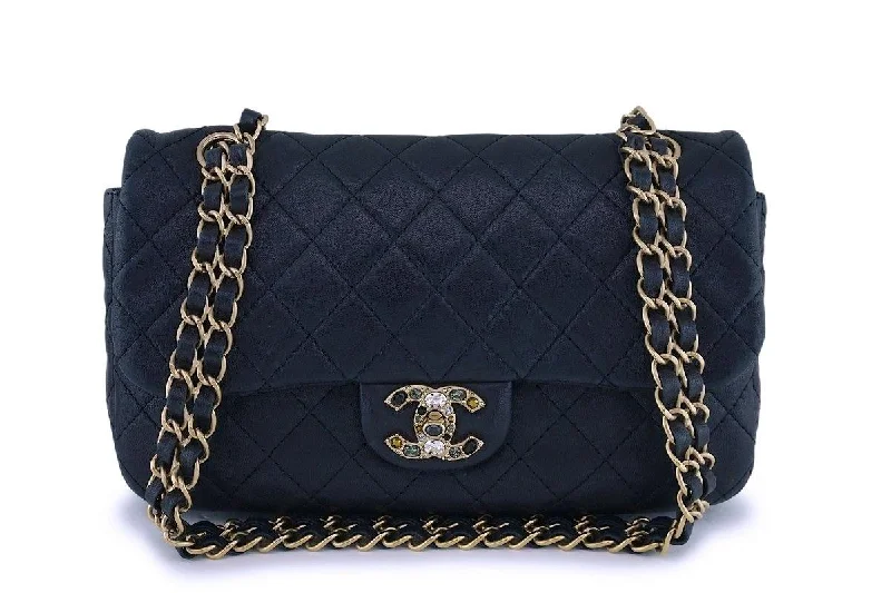 Chanel Precious Jewel Limited Black Classic Flap Bag