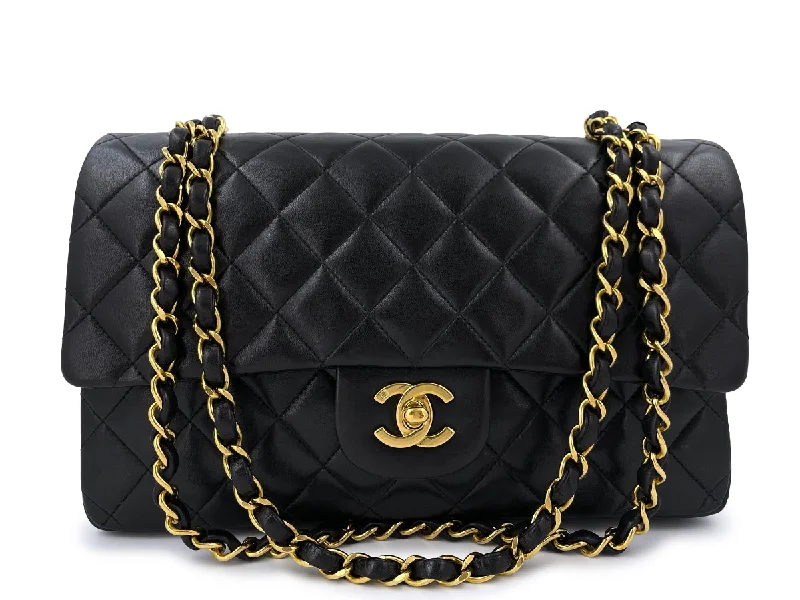 Chanel Vintage Medium Classic Double Flap Bag Lambskin 24k GHW