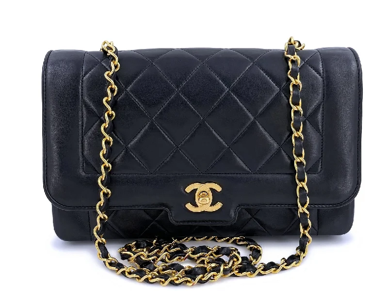 Chanel Vintage Medium Diana Flap Bag 24k GHW Lambskin