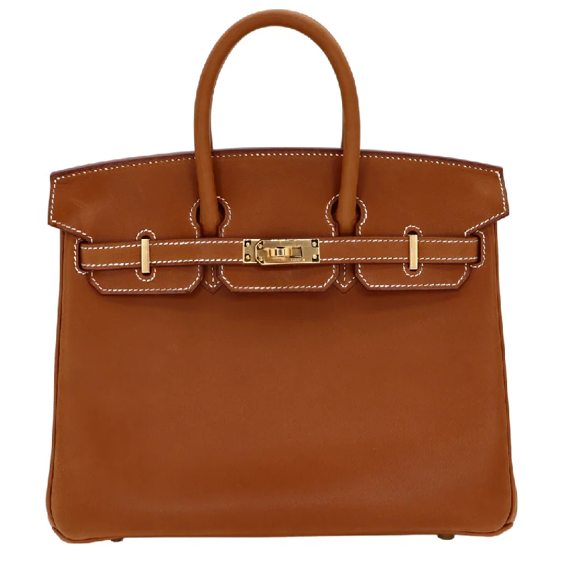 Hermès 25cm Birkin Fauve Barenia Leather Gold Hardware