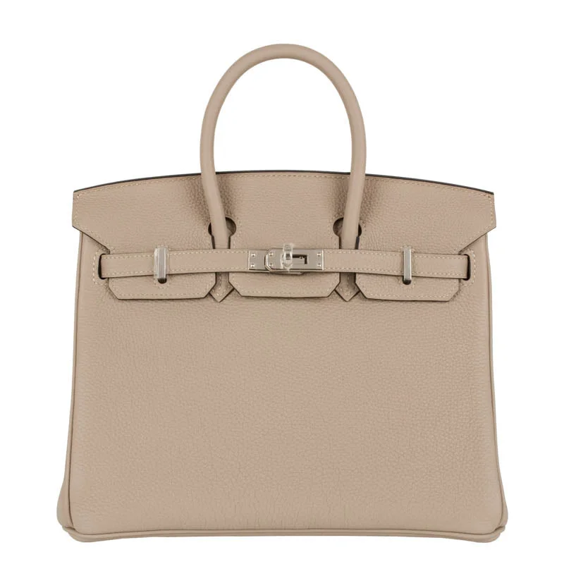 Hermès 25cm Birkin Gris Tourterelle Togo Leather Palladium Hardware