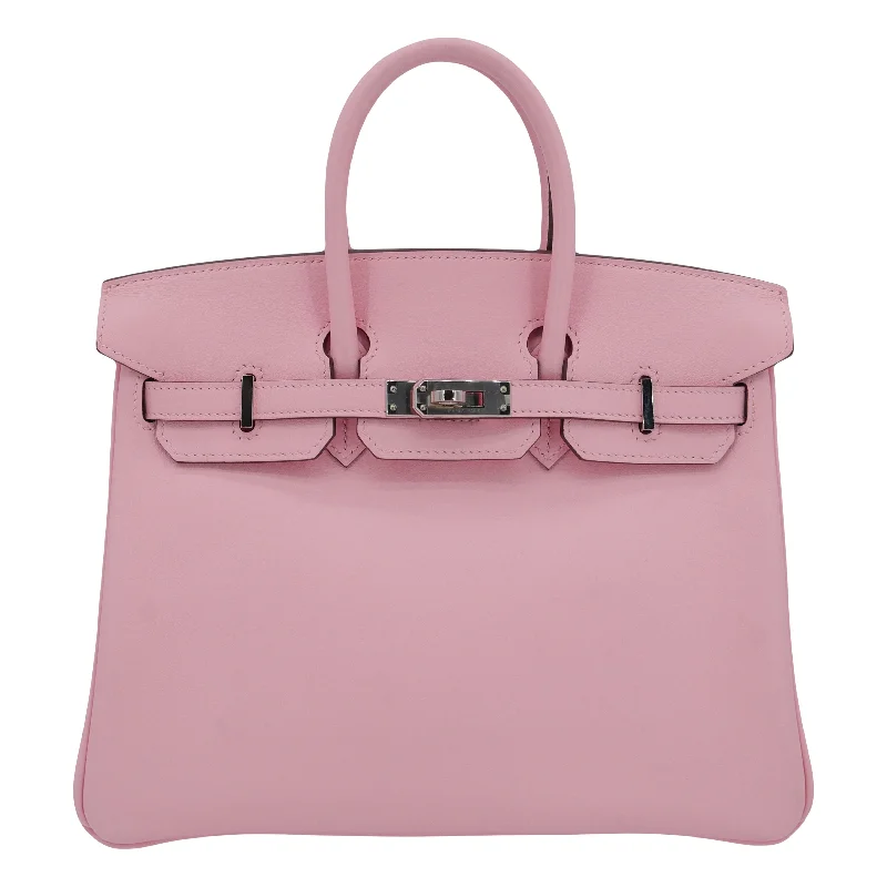 Hermès 25cm Birkin Rose Sakura Swift Leather Palladium Hardware