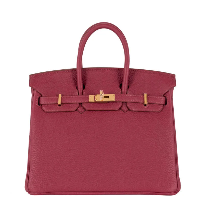 Hermès 25cm Birkin Rubis Togo Leather Gold Hardware