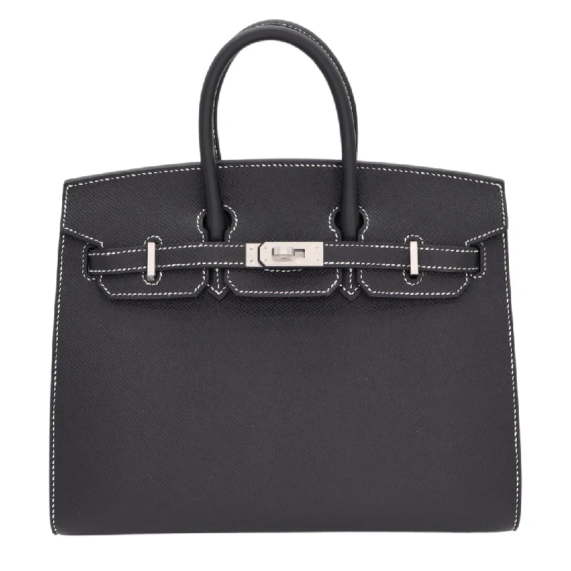 Hermès 25cm Birkin Sellier HSS Black Epsom leather Brushed Palladium Hardware