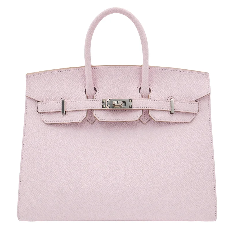 Hermès 25cm Birkin Sellier Mauve Pale Epsom Leather Palladium Hardware