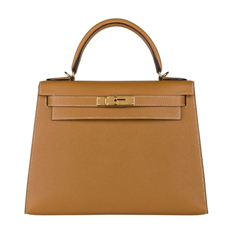 Hermès 28cm Kelly Sellier Toffee Epsom Leather Gold Hardware