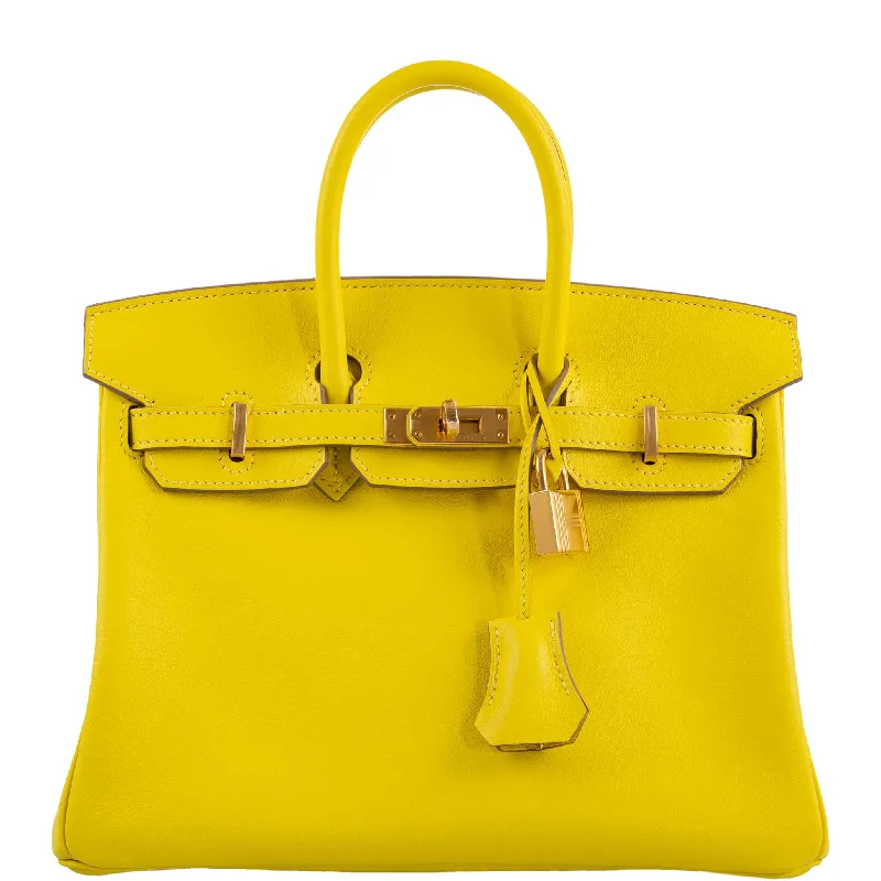 Hermès Birkin 25 Lime Swift Leather Gold Hardware - 2019, D