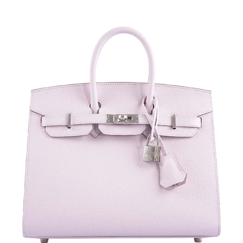 Hermès Birkin 25 Sellier Mauve Pale Epsom Palladium Hardware