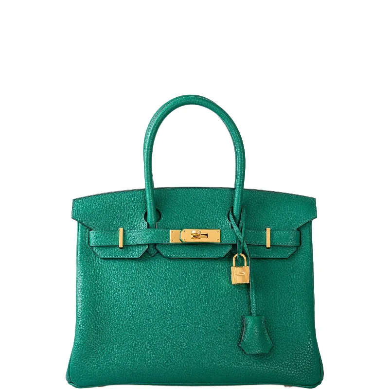 Hermès Birkin 30 Vert Vertigo Togo Gold Hardware