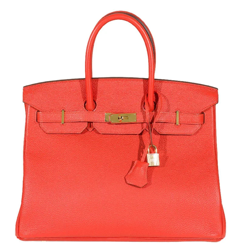 Hermès Birkin 35 Capucine Togo leather Gold Hardware - 2011, O Square