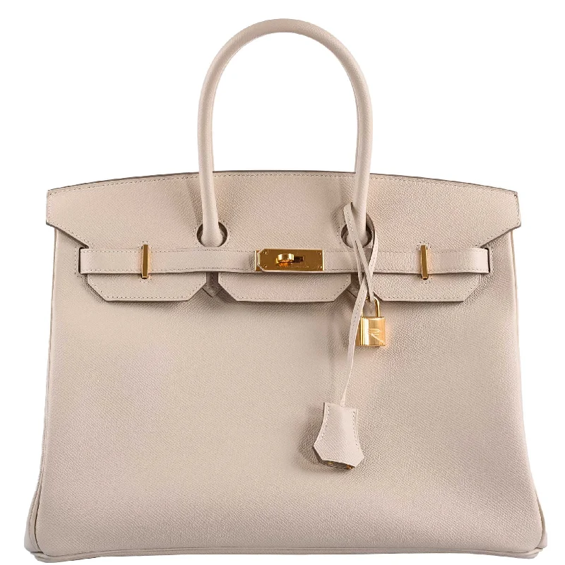 Hermès Birkin 35 Craie Epsom Gold Hardware - 2015, T