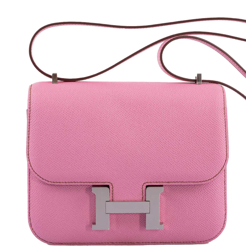 Hermès Mini Constance 18 5P Bubblegum Pink Epsom Palladium Hardware