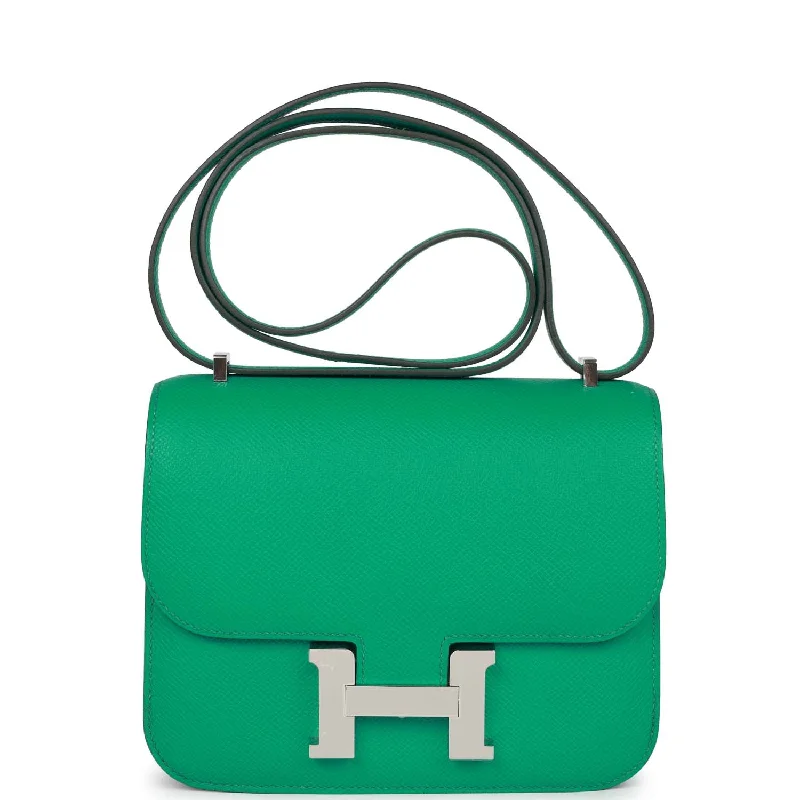 Hermes Constance 18 Vert Jade Epsom Palladium Hardware