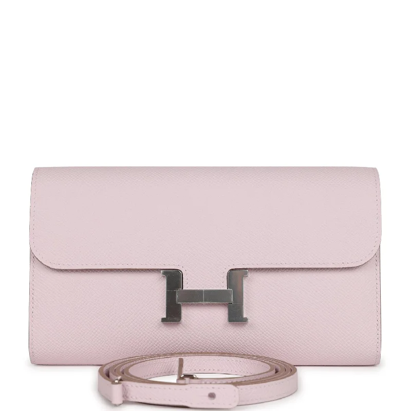 Hermes Constance Wallet To Go Mauve Pale Epsom Palladium Hardware