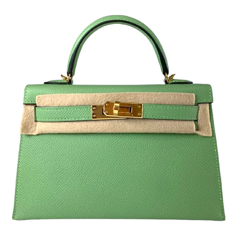 Hermès Kelly 20 Vert Criquet Epsom Gold Hardware