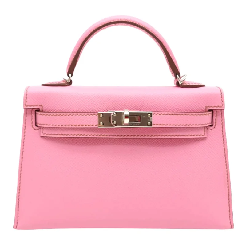 Hermès Kelly Sellier 20 Bubblegum Pink Epsom Palladium Hardware