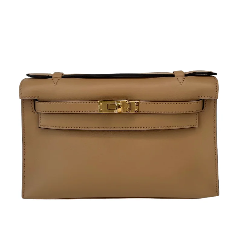 Hermès Kelly Pochette Chai Gold Hardware